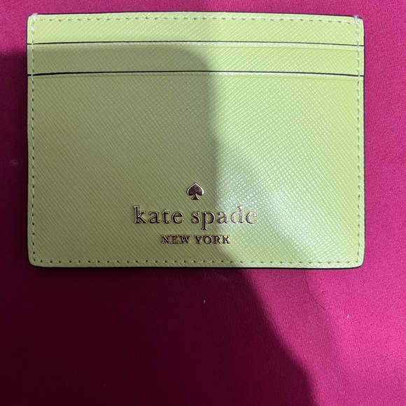 Kate Spade Lime Green Card Holder - Picture 2 of 3